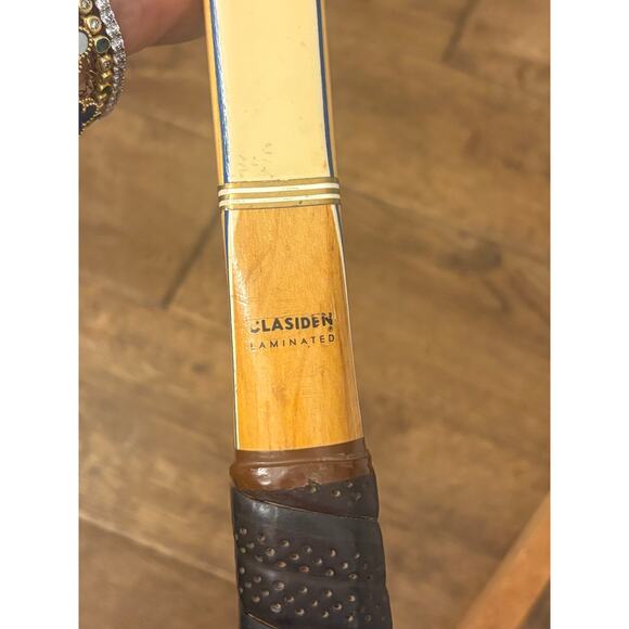 TAD Davis Classic II Clasiden Tennis Racquet Custom Made In USA 4 vintage wood - Picture 6 of 10